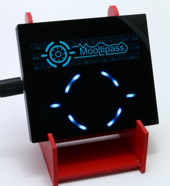 Mooltipass with holder
